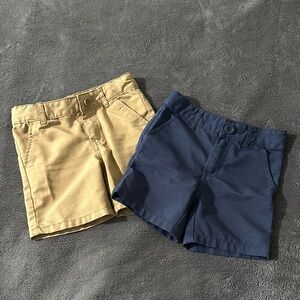 Cat & Jack adjustable Khaki & Dark Blue Shorts set